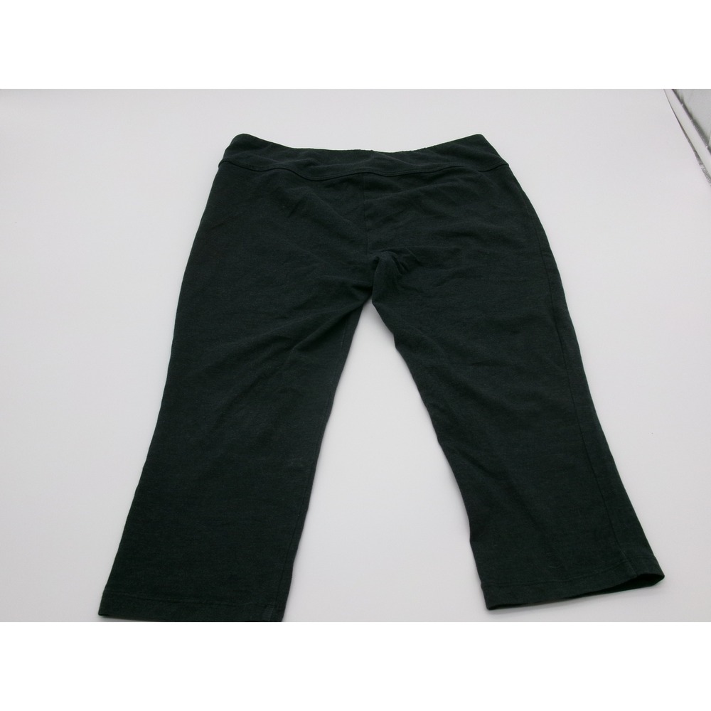 Spalding Womens Charcoal Gray Heather Capri Yoga Pants Size Medium Activewear